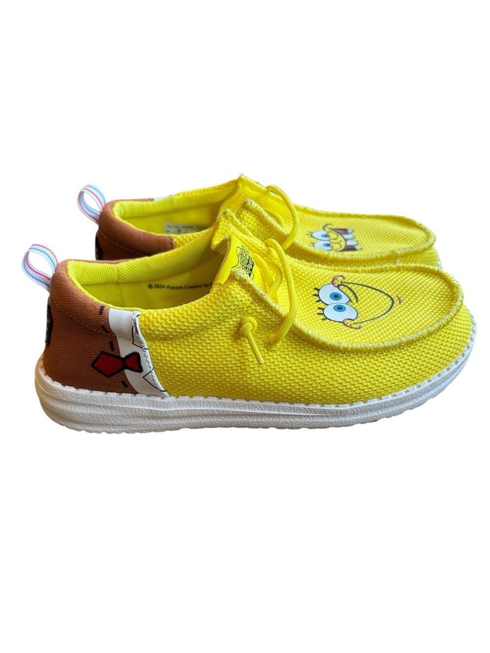 Hey Dude SpongeBob SquarePants Wally Funk Shoes Youth 4 Junior J4 Big Kids